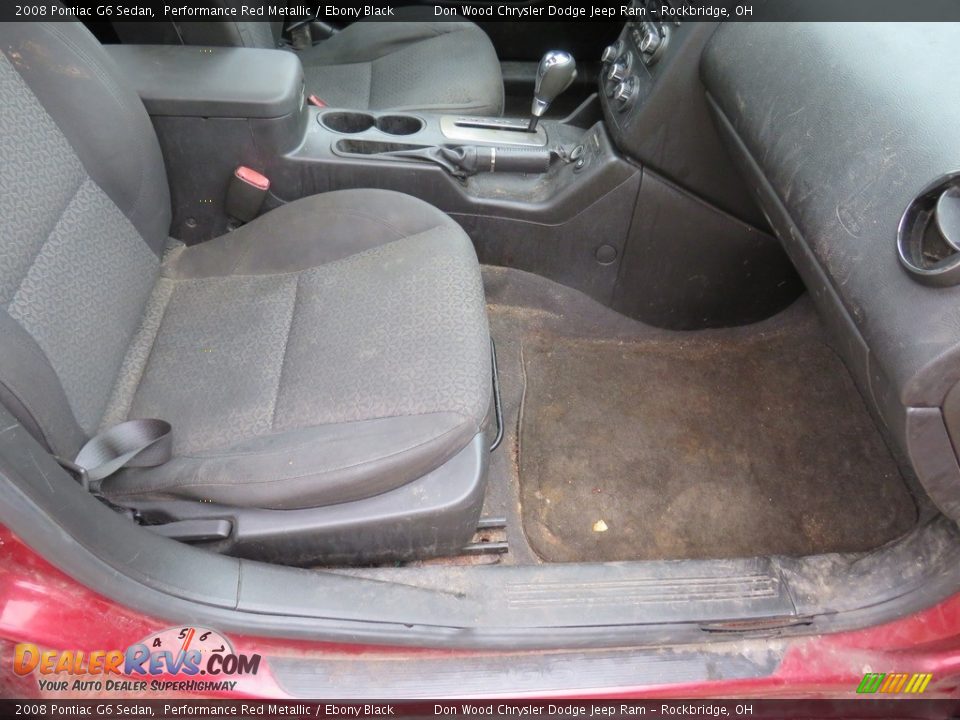 2008 Pontiac G6 Sedan Performance Red Metallic / Ebony Black Photo #27