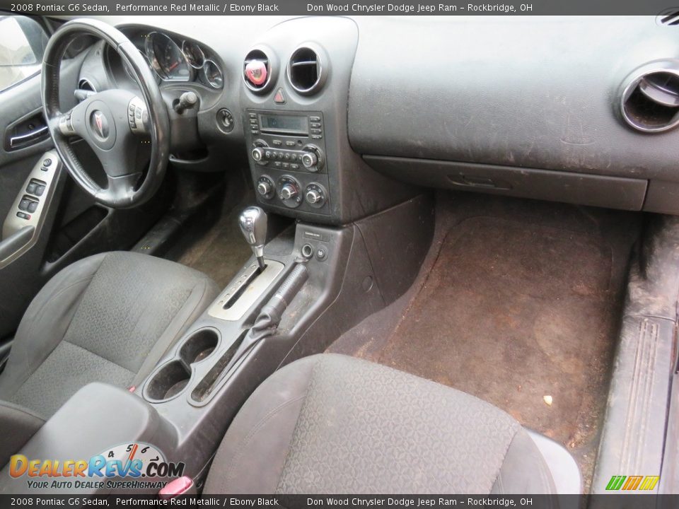 2008 Pontiac G6 Sedan Performance Red Metallic / Ebony Black Photo #28