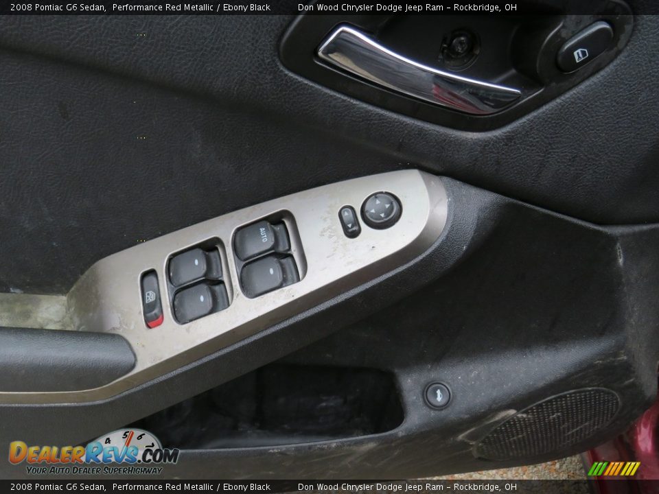 2008 Pontiac G6 Sedan Performance Red Metallic / Ebony Black Photo #29