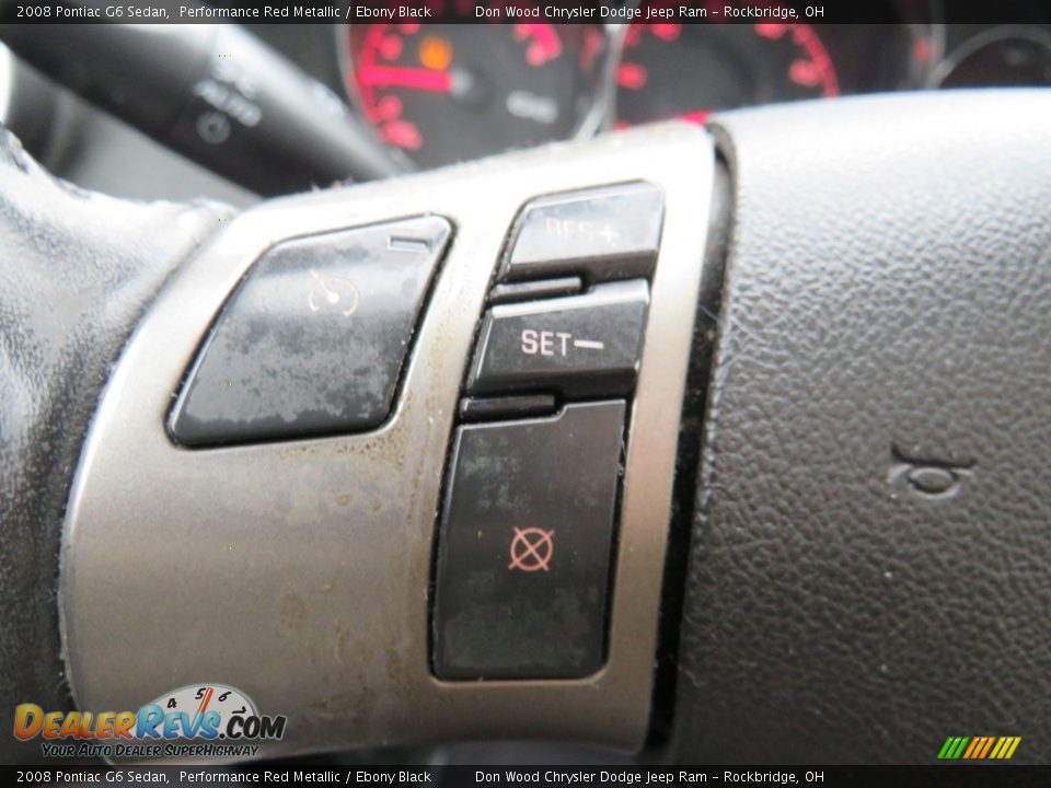 2008 Pontiac G6 Sedan Performance Red Metallic / Ebony Black Photo #34
