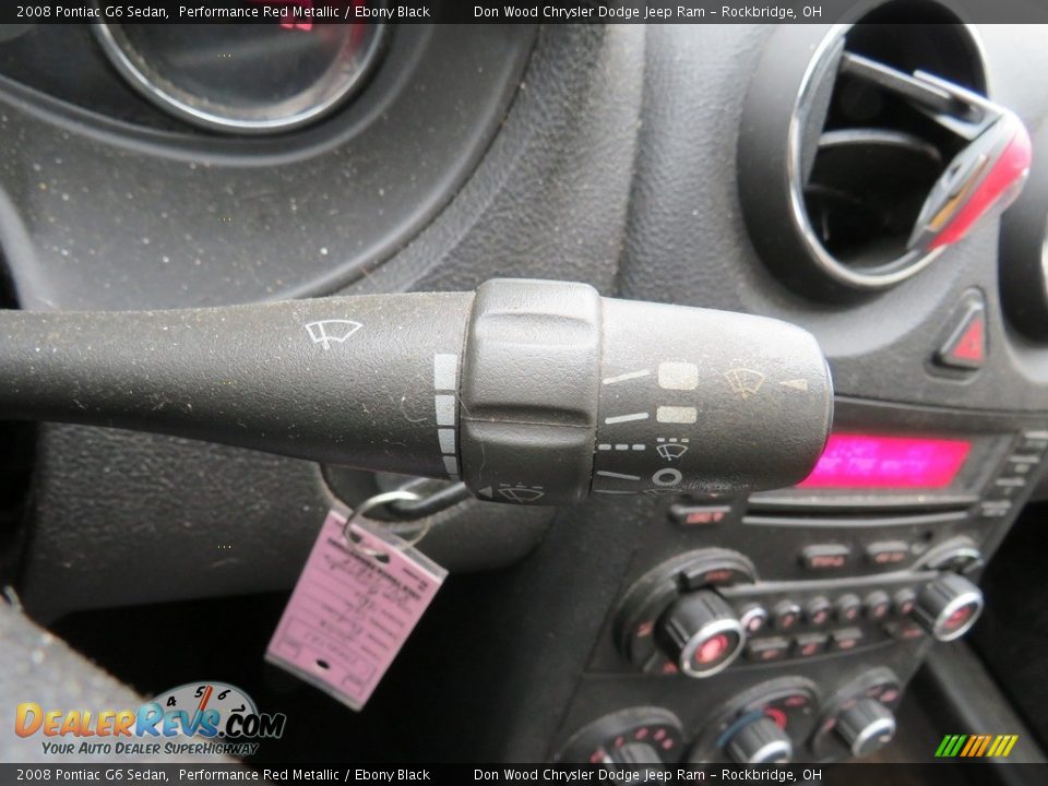 2008 Pontiac G6 Sedan Performance Red Metallic / Ebony Black Photo #36