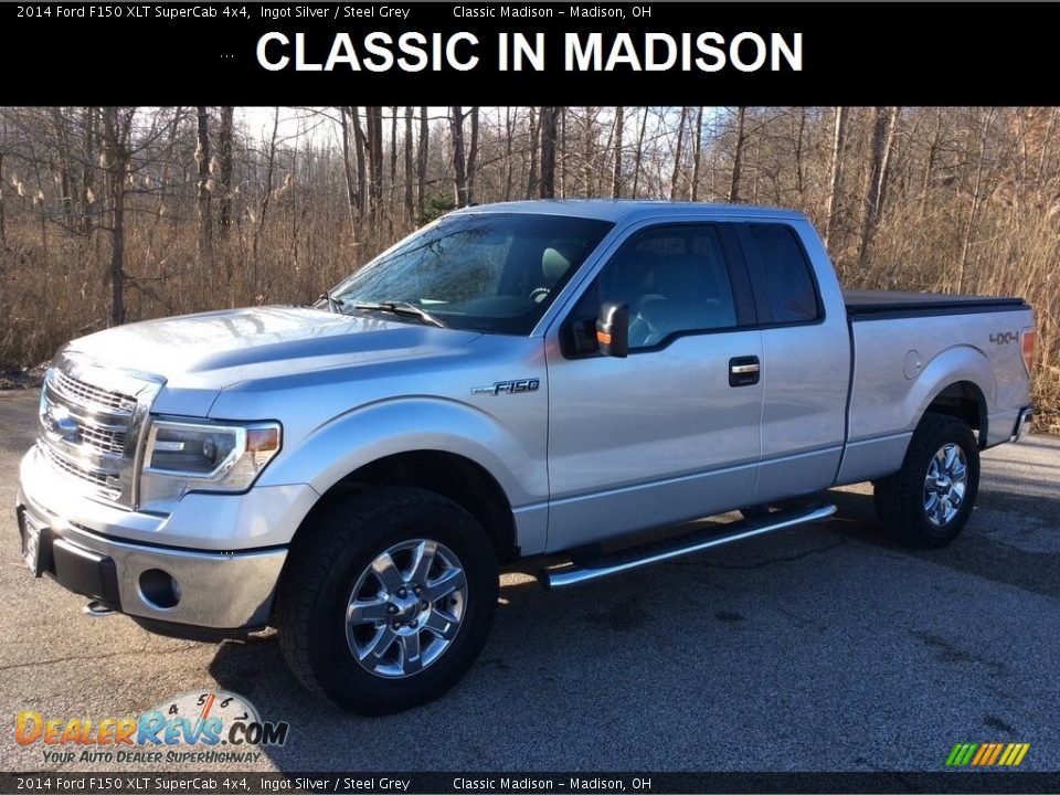 2014 Ford F150 XLT SuperCab 4x4 Ingot Silver / Steel Grey Photo #1