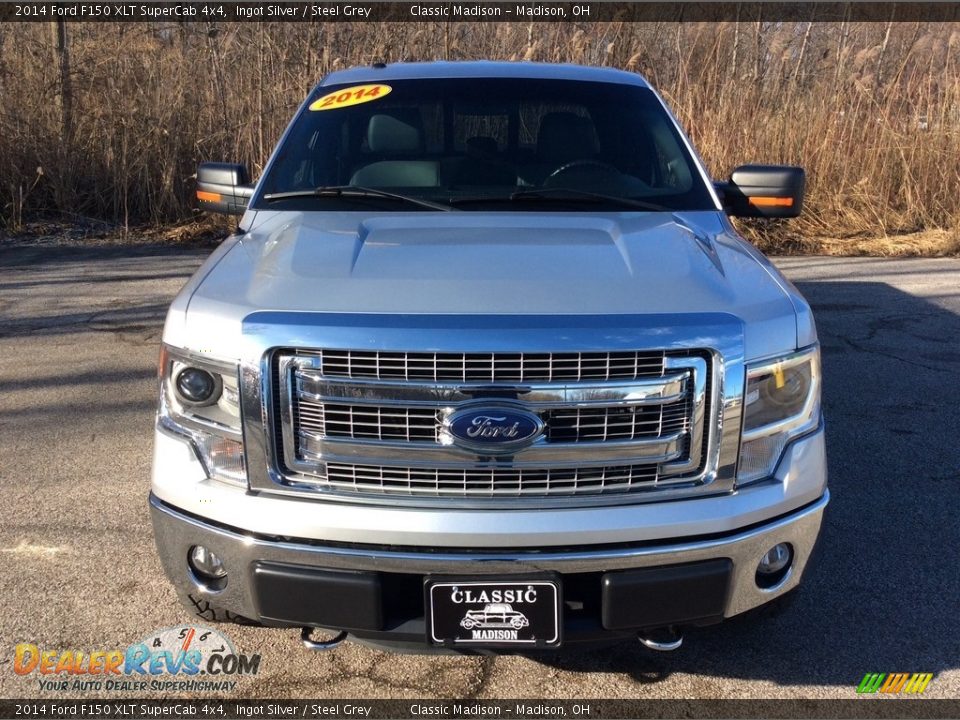 2014 Ford F150 XLT SuperCab 4x4 Ingot Silver / Steel Grey Photo #2