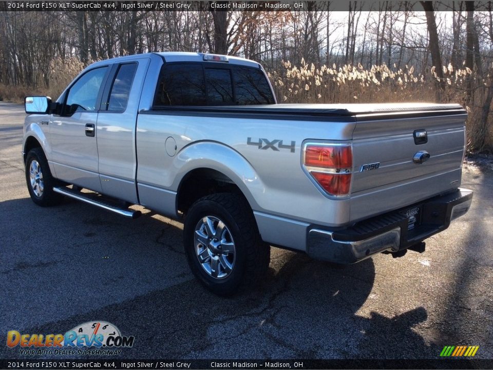 2014 Ford F150 XLT SuperCab 4x4 Ingot Silver / Steel Grey Photo #4