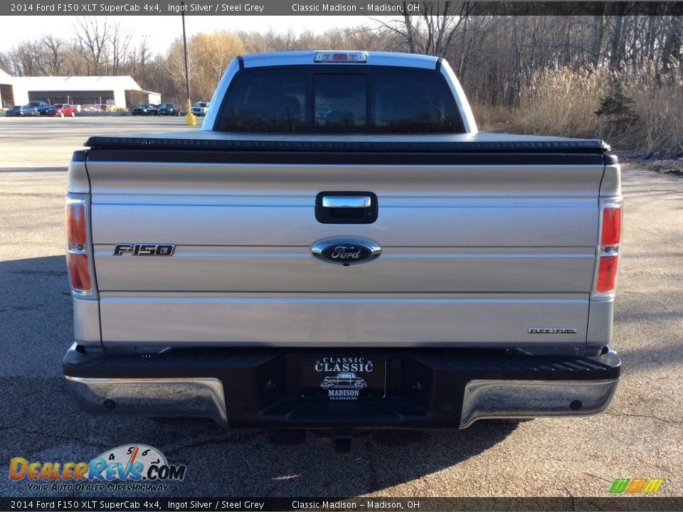 2014 Ford F150 XLT SuperCab 4x4 Ingot Silver / Steel Grey Photo #5