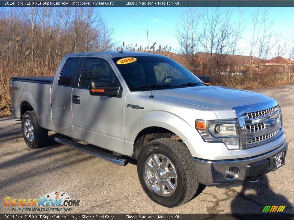 2014 Ford F150 XLT SuperCab 4x4 Ingot Silver / Steel Grey Photo #9