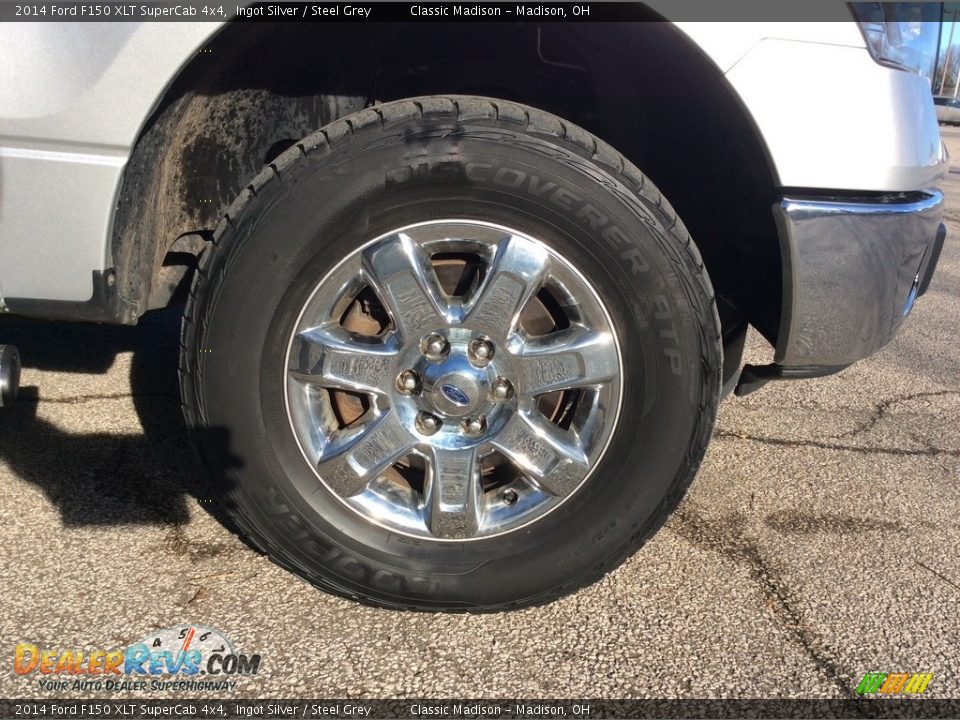 2014 Ford F150 XLT SuperCab 4x4 Ingot Silver / Steel Grey Photo #10