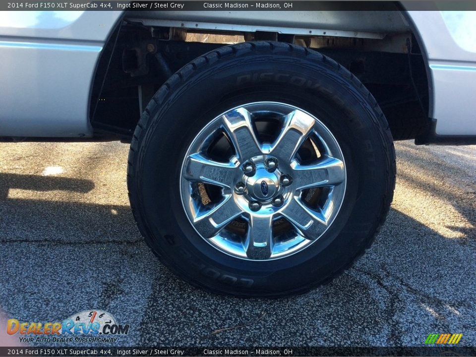 2014 Ford F150 XLT SuperCab 4x4 Ingot Silver / Steel Grey Photo #12