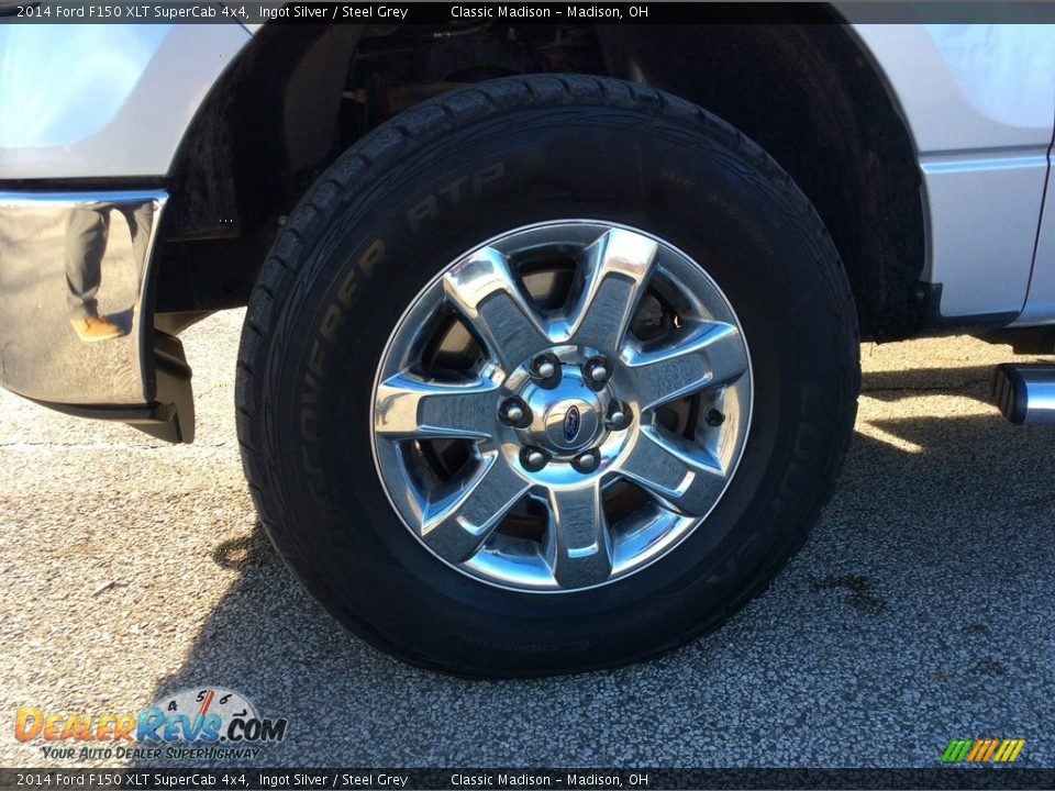 2014 Ford F150 XLT SuperCab 4x4 Ingot Silver / Steel Grey Photo #13