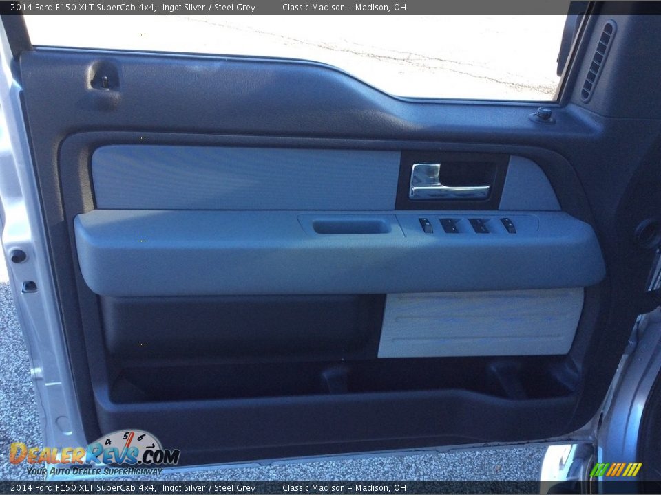 2014 Ford F150 XLT SuperCab 4x4 Ingot Silver / Steel Grey Photo #14