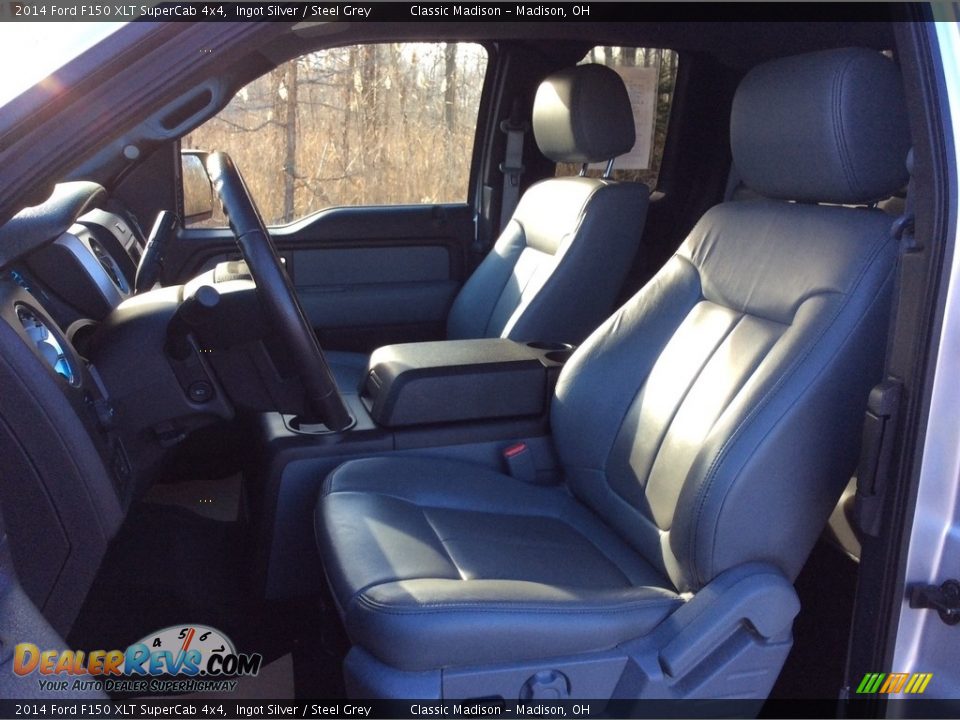 2014 Ford F150 XLT SuperCab 4x4 Ingot Silver / Steel Grey Photo #16