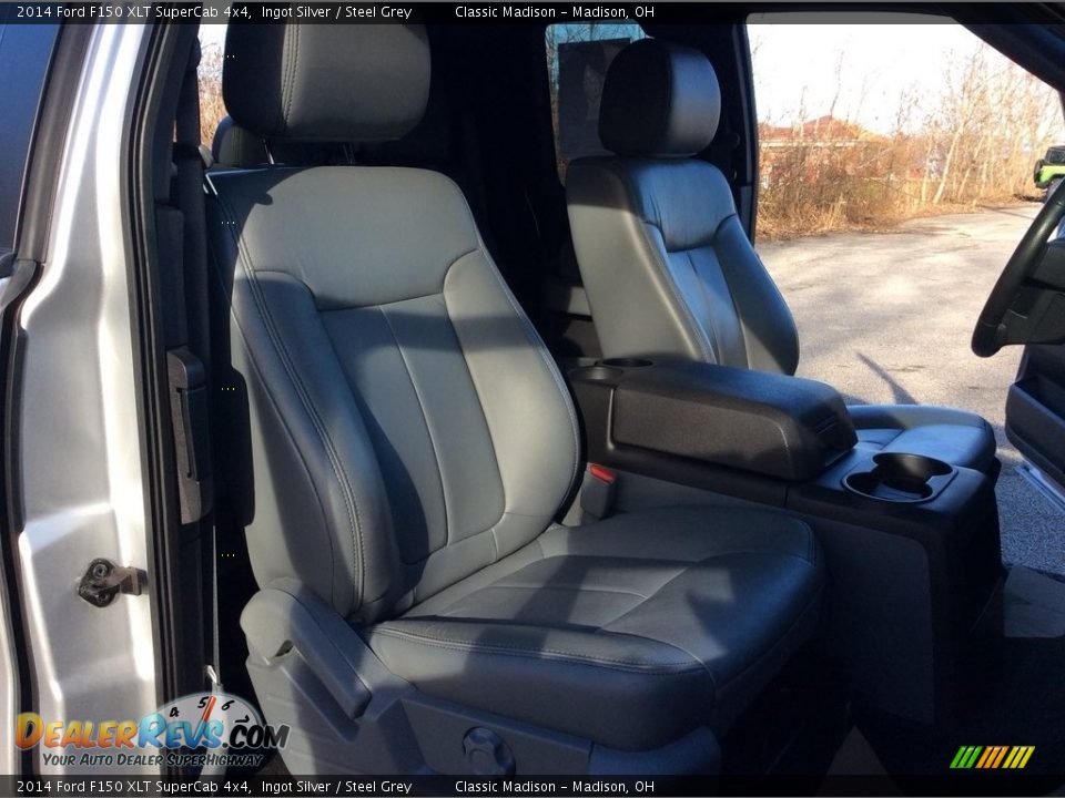 2014 Ford F150 XLT SuperCab 4x4 Ingot Silver / Steel Grey Photo #22