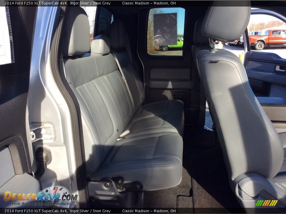 2014 Ford F150 XLT SuperCab 4x4 Ingot Silver / Steel Grey Photo #24