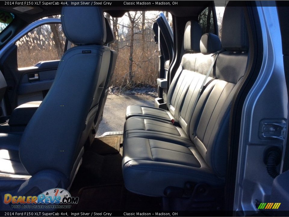 2014 Ford F150 XLT SuperCab 4x4 Ingot Silver / Steel Grey Photo #26