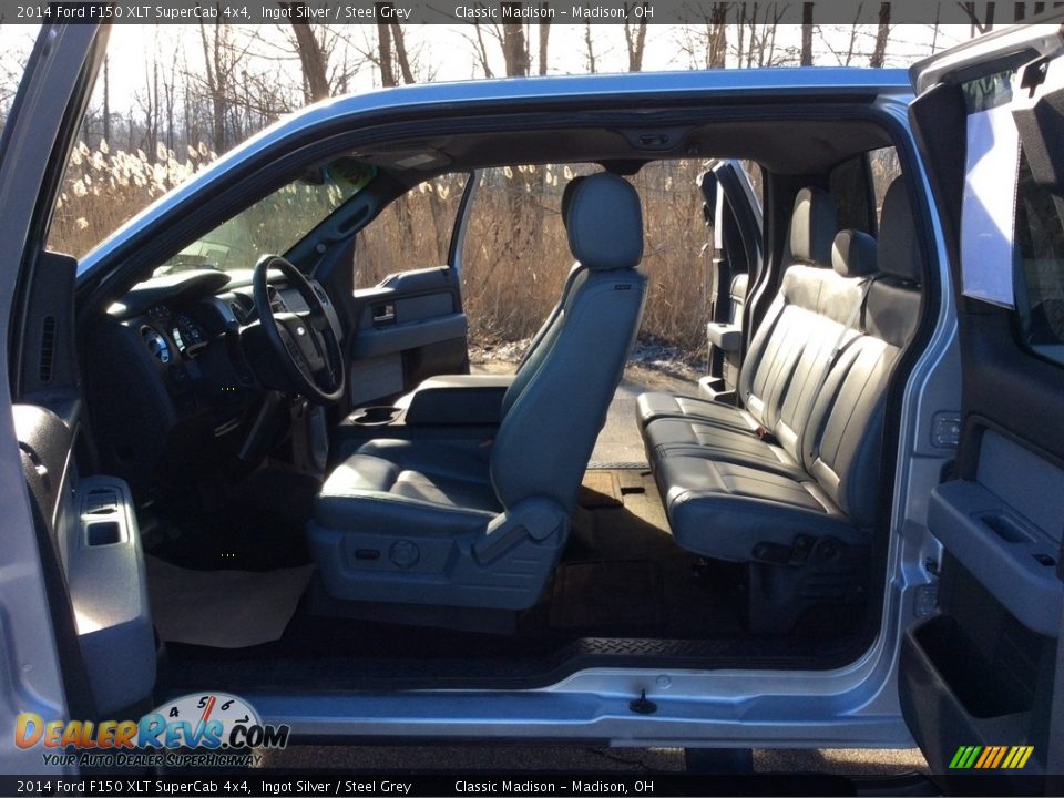 2014 Ford F150 XLT SuperCab 4x4 Ingot Silver / Steel Grey Photo #27