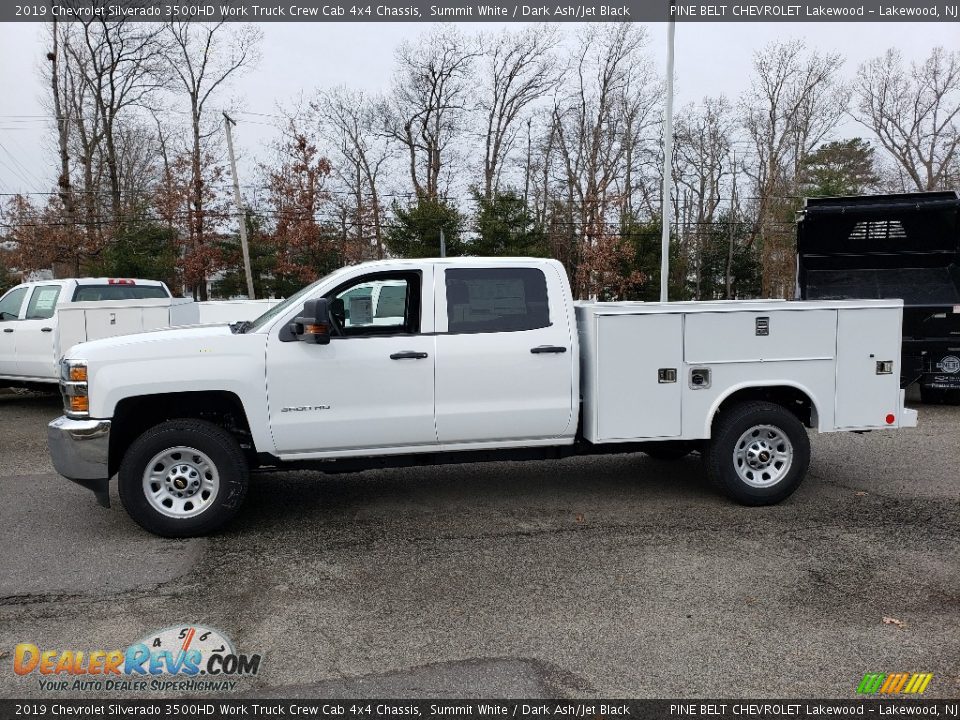 2019 Chevrolet Silverado 3500HD Work Truck Crew Cab 4x4 Chassis Summit White / Dark Ash/Jet Black Photo #3