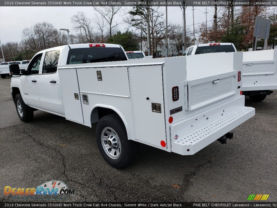 2019 Chevrolet Silverado 3500HD Work Truck Crew Cab 4x4 Chassis Summit White / Dark Ash/Jet Black Photo #4