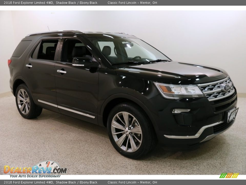 2018 Ford Explorer Limited 4WD Shadow Black / Ebony Black Photo #1