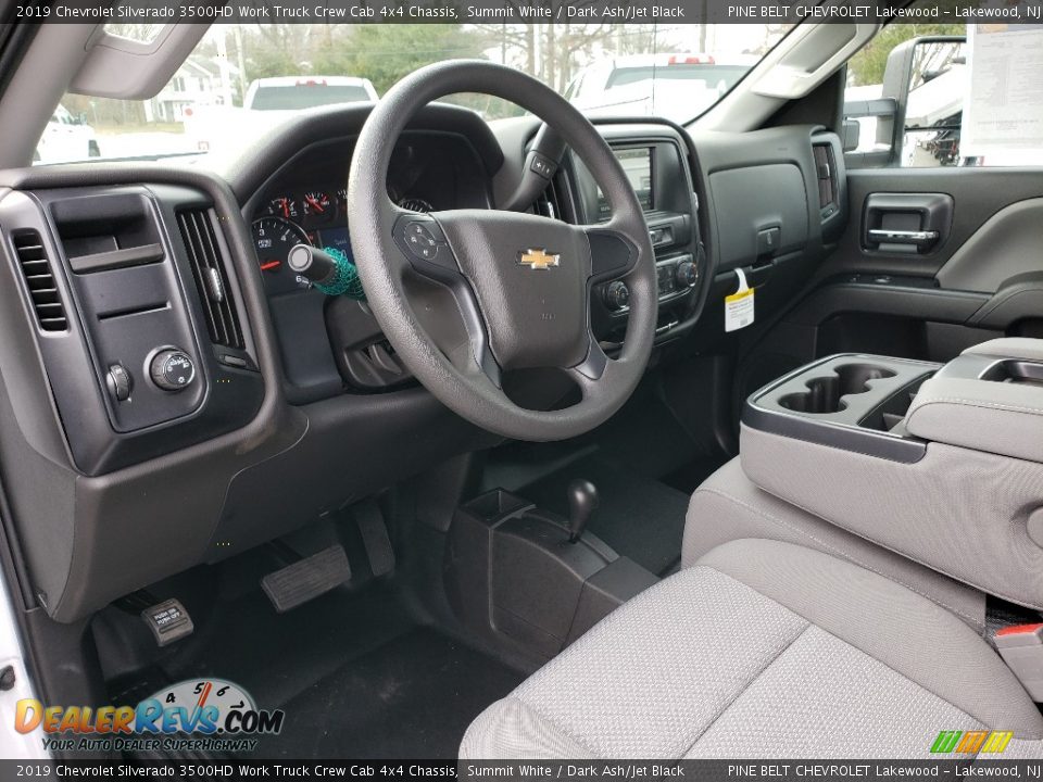 2019 Chevrolet Silverado 3500HD Work Truck Crew Cab 4x4 Chassis Summit White / Dark Ash/Jet Black Photo #7