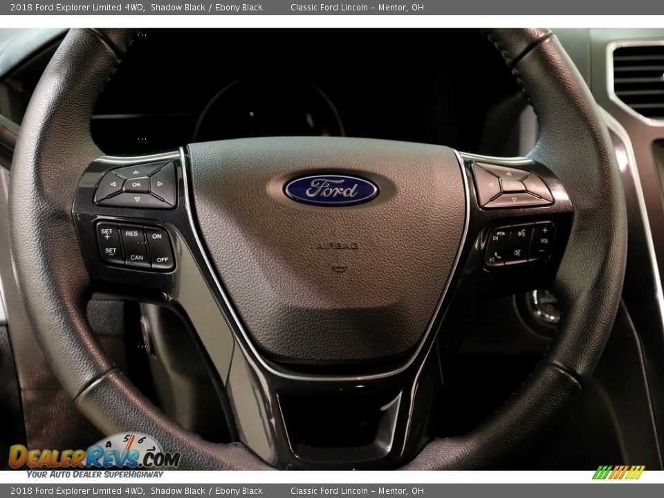 2018 Ford Explorer Limited 4WD Shadow Black / Ebony Black Photo #7