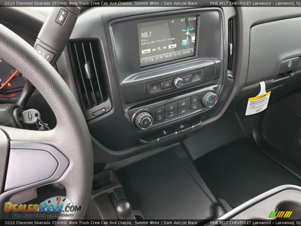 2019 Chevrolet Silverado 3500HD Work Truck Crew Cab 4x4 Chassis Summit White / Dark Ash/Jet Black Photo #10