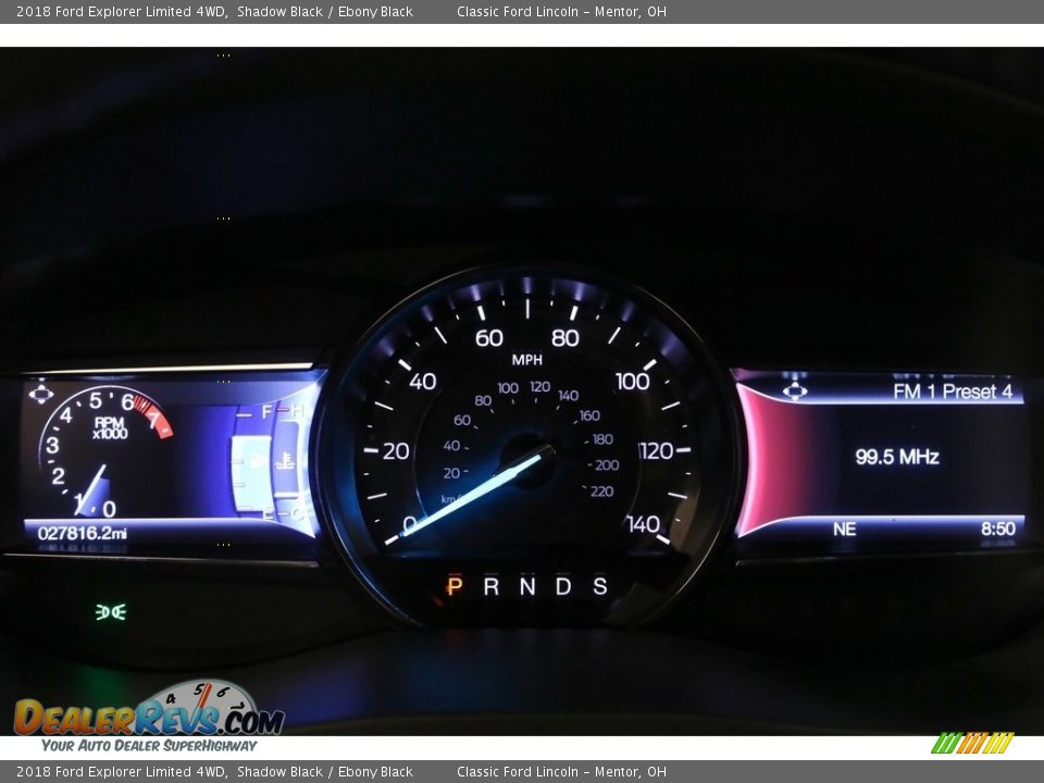 2018 Ford Explorer Limited 4WD Shadow Black / Ebony Black Photo #8