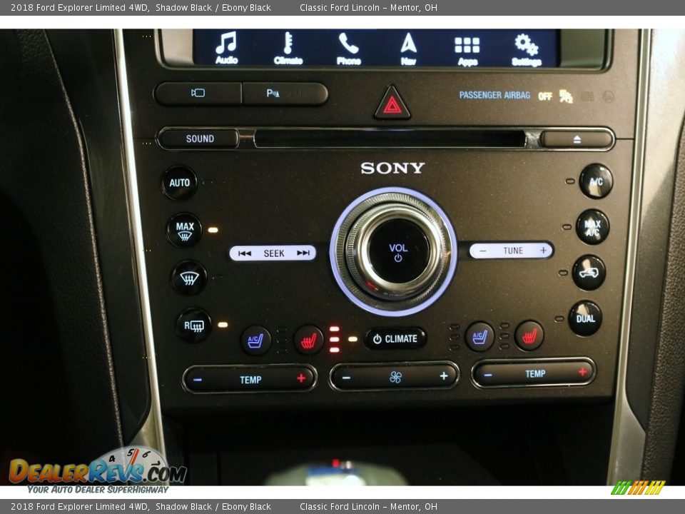 2018 Ford Explorer Limited 4WD Shadow Black / Ebony Black Photo #14
