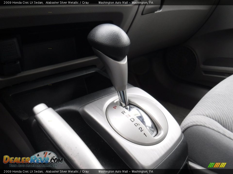 2009 Honda Civic LX Sedan Alabaster Silver Metallic / Gray Photo #14