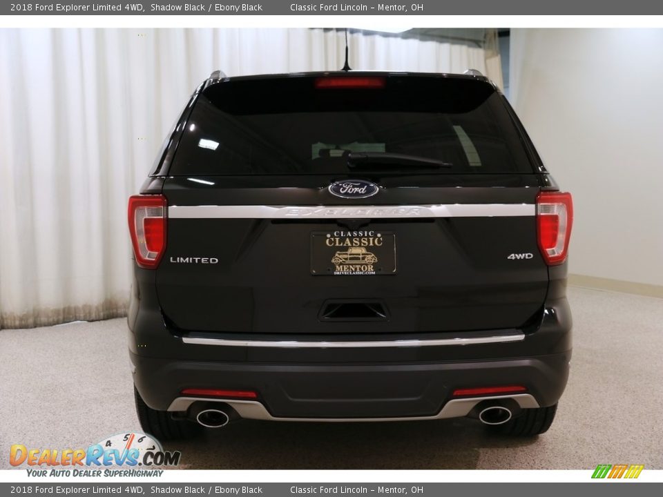 2018 Ford Explorer Limited 4WD Shadow Black / Ebony Black Photo #21