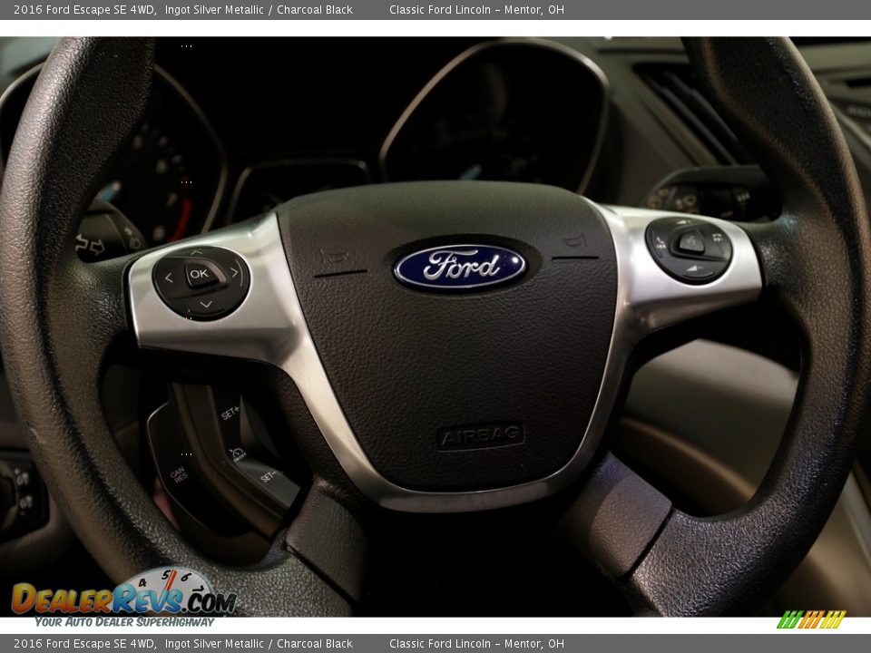 2016 Ford Escape SE 4WD Ingot Silver Metallic / Charcoal Black Photo #8