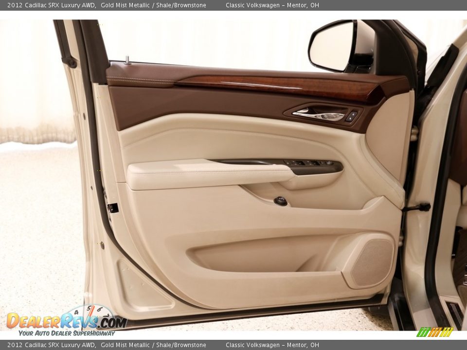 2012 Cadillac SRX Luxury AWD Gold Mist Metallic / Shale/Brownstone Photo #4