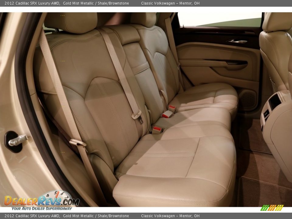2012 Cadillac SRX Luxury AWD Gold Mist Metallic / Shale/Brownstone Photo #14