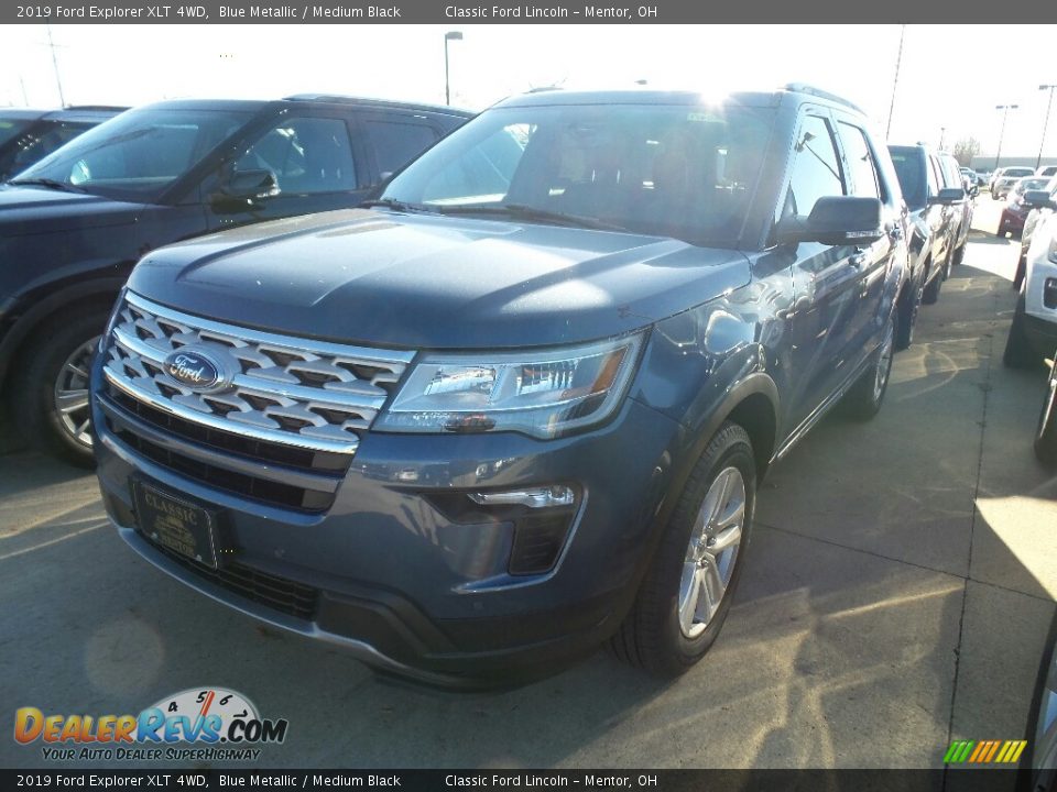 2019 Ford Explorer XLT 4WD Blue Metallic / Medium Black Photo #1