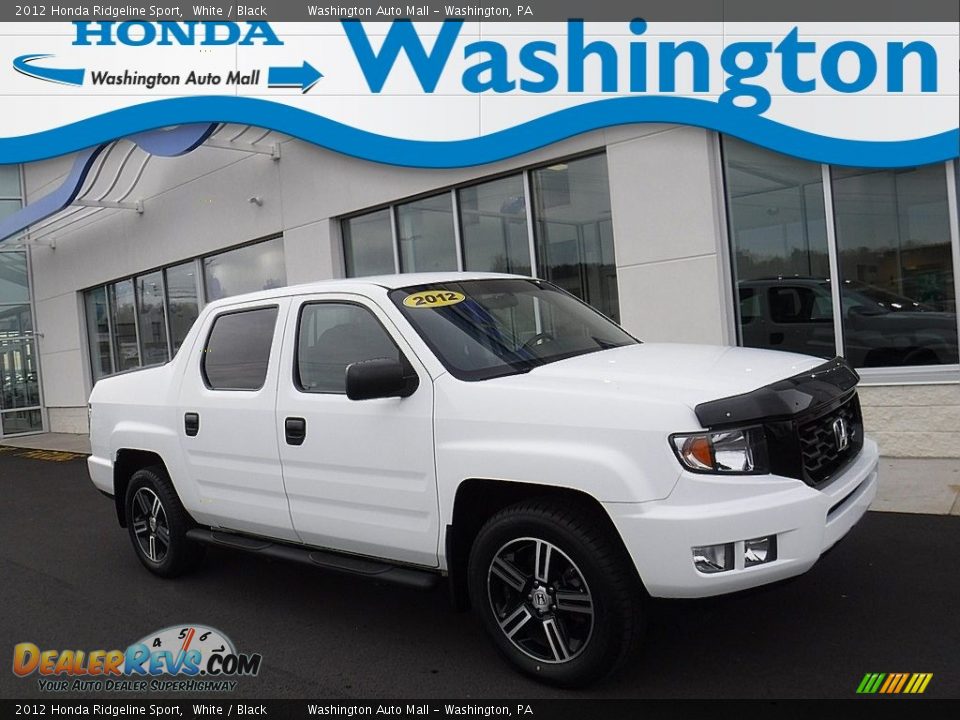 2012 Honda Ridgeline Sport White / Black Photo #1