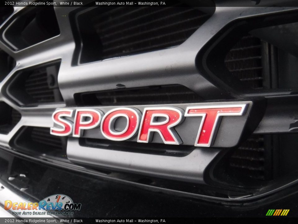 2012 Honda Ridgeline Sport White / Black Photo #6