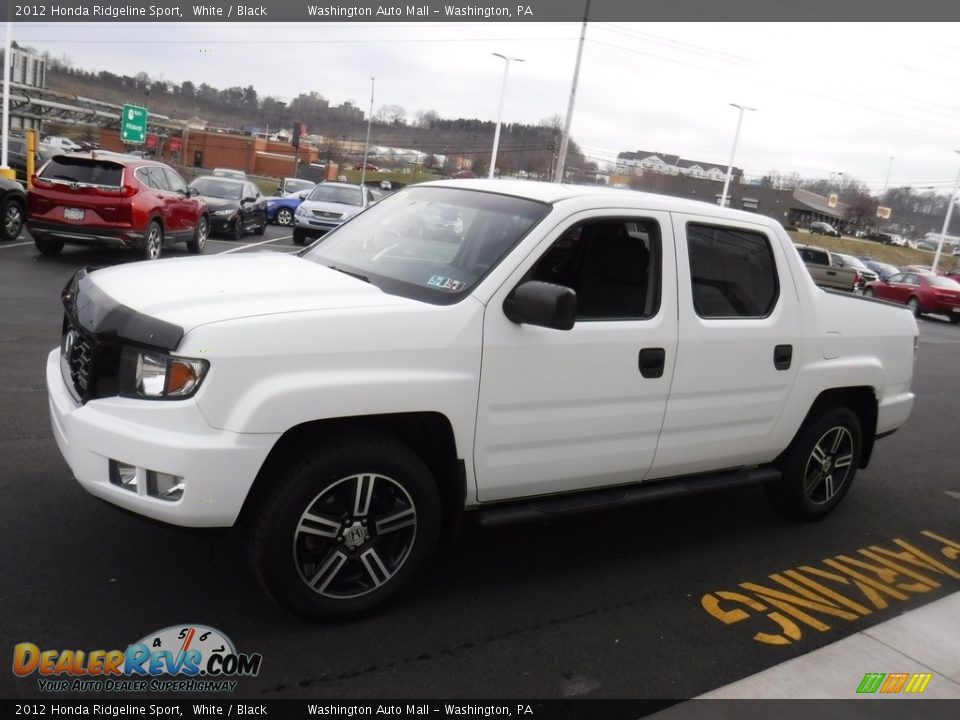 2012 Honda Ridgeline Sport White / Black Photo #8