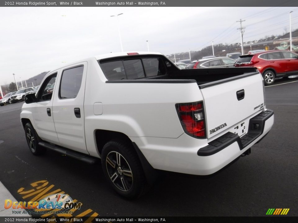 2012 Honda Ridgeline Sport White / Black Photo #9
