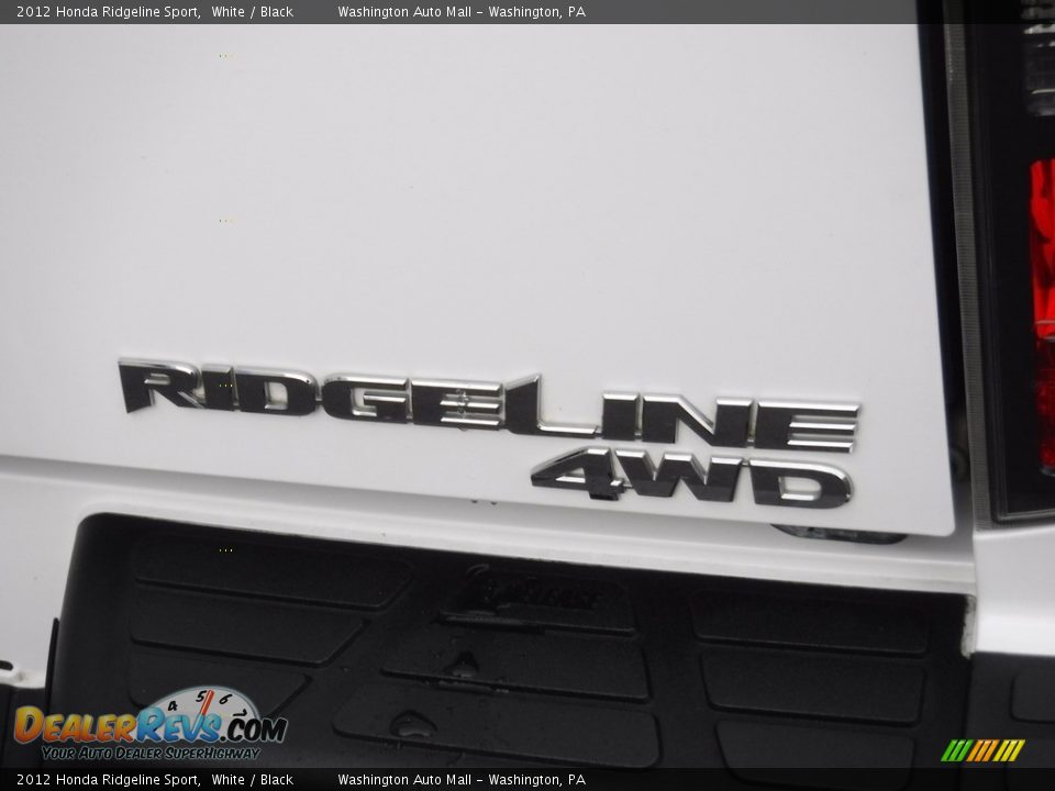 2012 Honda Ridgeline Sport White / Black Photo #12