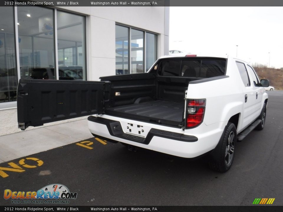 2012 Honda Ridgeline Sport White / Black Photo #15
