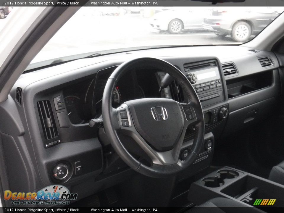 2012 Honda Ridgeline Sport White / Black Photo #16