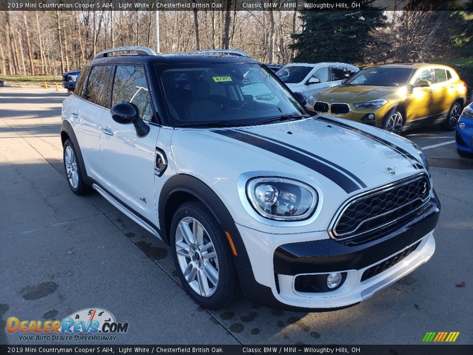 2019 Mini Countryman Cooper S All4 Light White / Chesterfield British Oak Photo #1