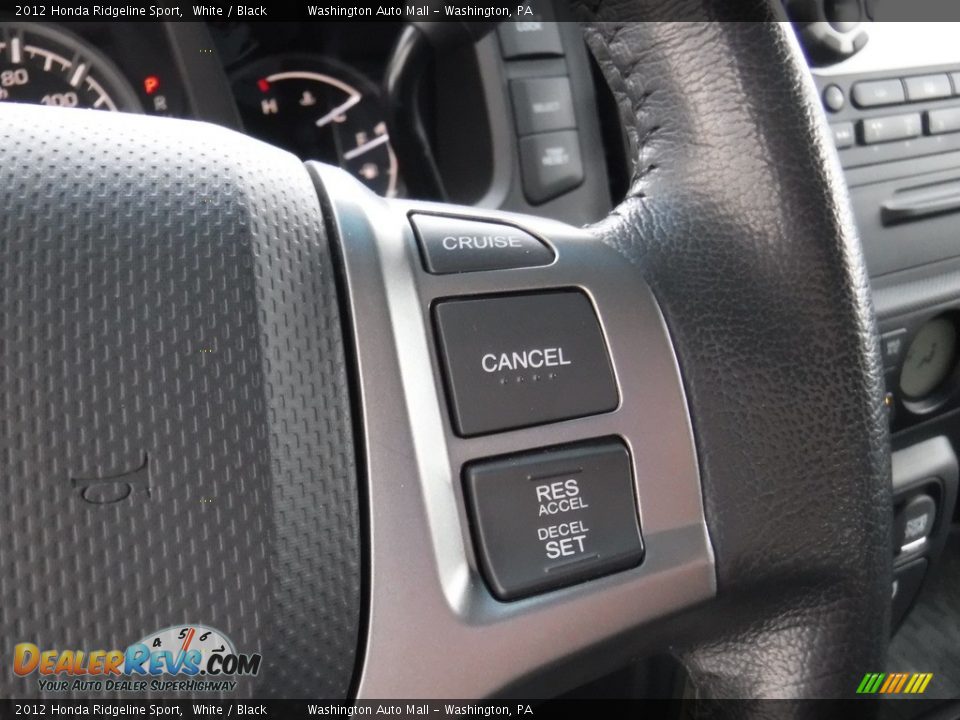 2012 Honda Ridgeline Sport White / Black Photo #23