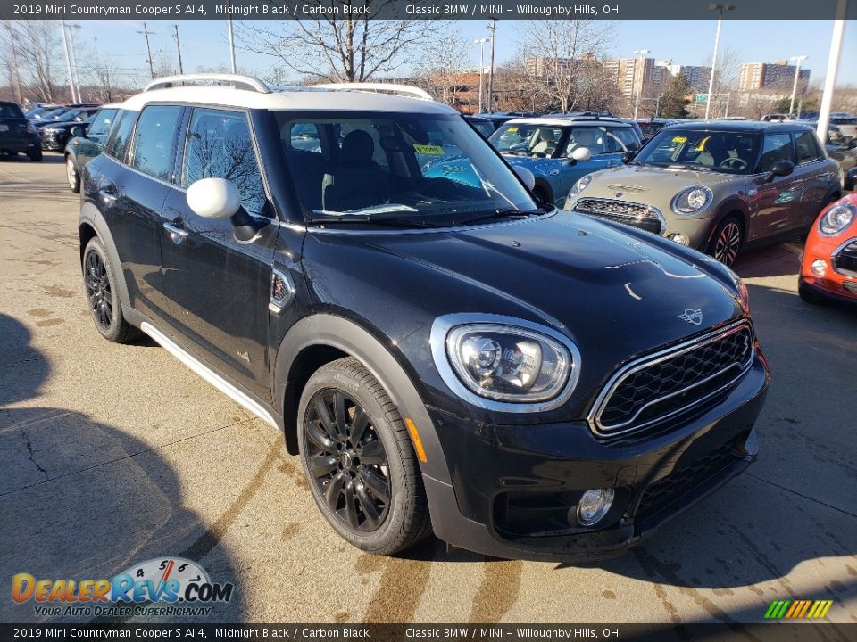 2019 Mini Countryman Cooper S All4 Midnight Black / Carbon Black Photo #1