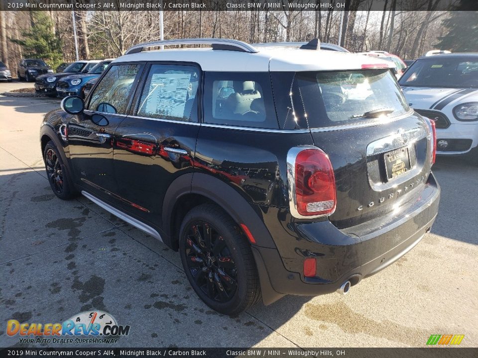 2019 Mini Countryman Cooper S All4 Midnight Black / Carbon Black Photo #3