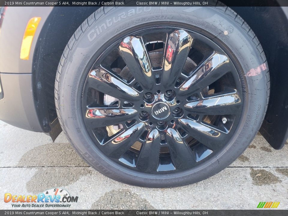 2019 Mini Countryman Cooper S All4 Midnight Black / Carbon Black Photo #8