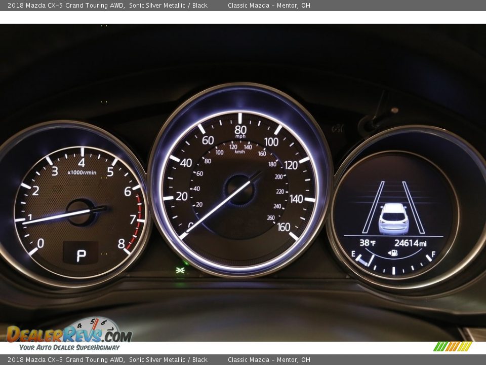 2018 Mazda CX-5 Grand Touring AWD Sonic Silver Metallic / Black Photo #8
