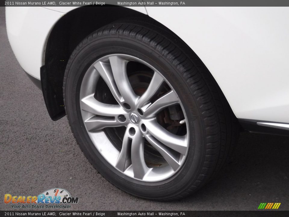 2011 Nissan Murano LE AWD Glacier White Pearl / Beige Photo #3