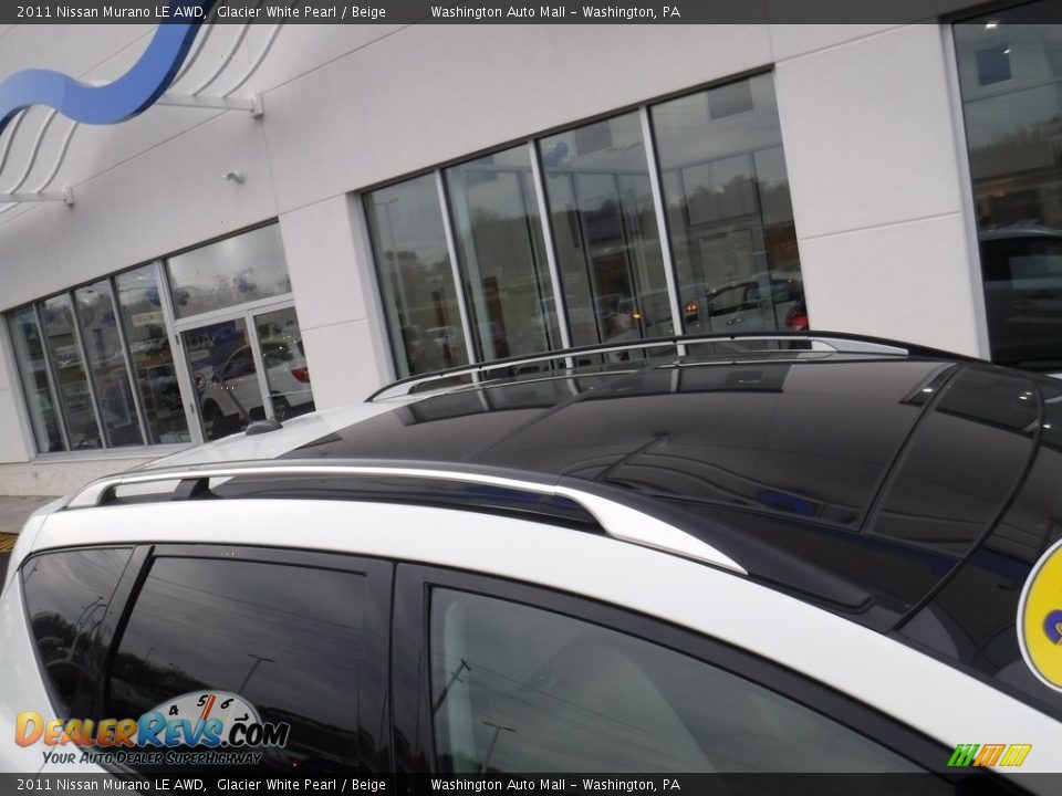 2011 Nissan Murano LE AWD Glacier White Pearl / Beige Photo #4