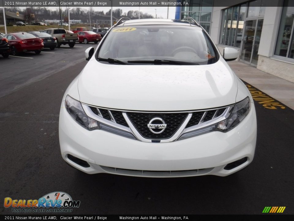 2011 Nissan Murano LE AWD Glacier White Pearl / Beige Photo #5