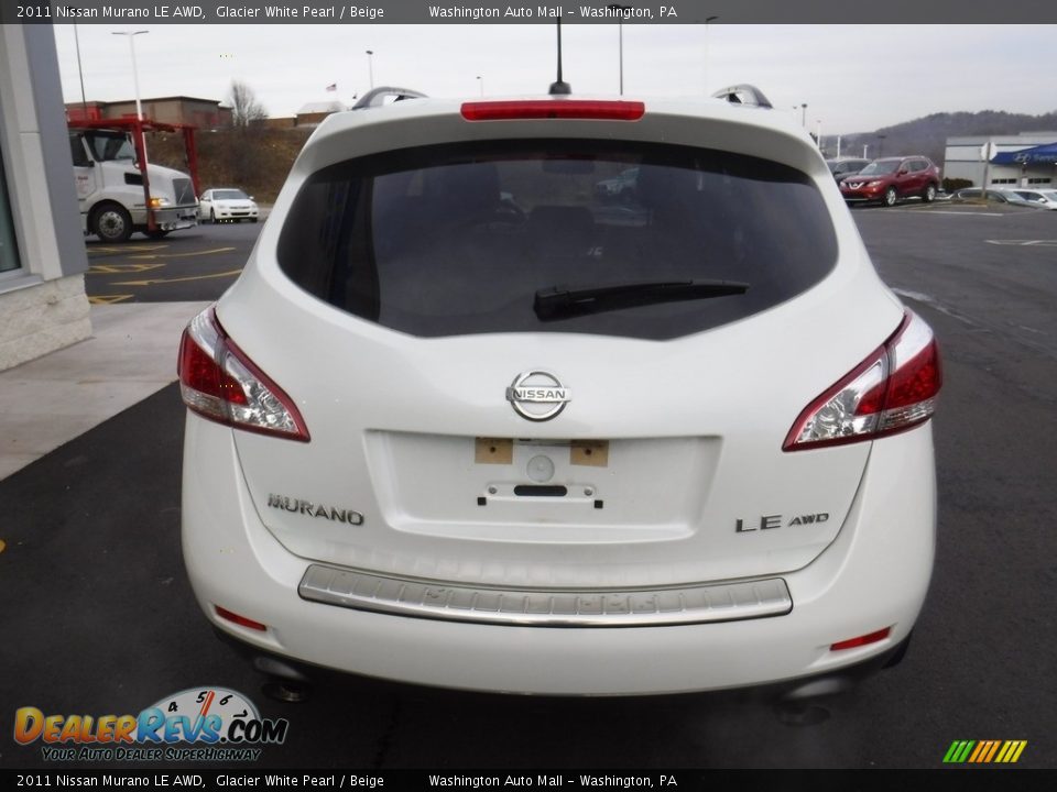 2011 Nissan Murano LE AWD Glacier White Pearl / Beige Photo #9
